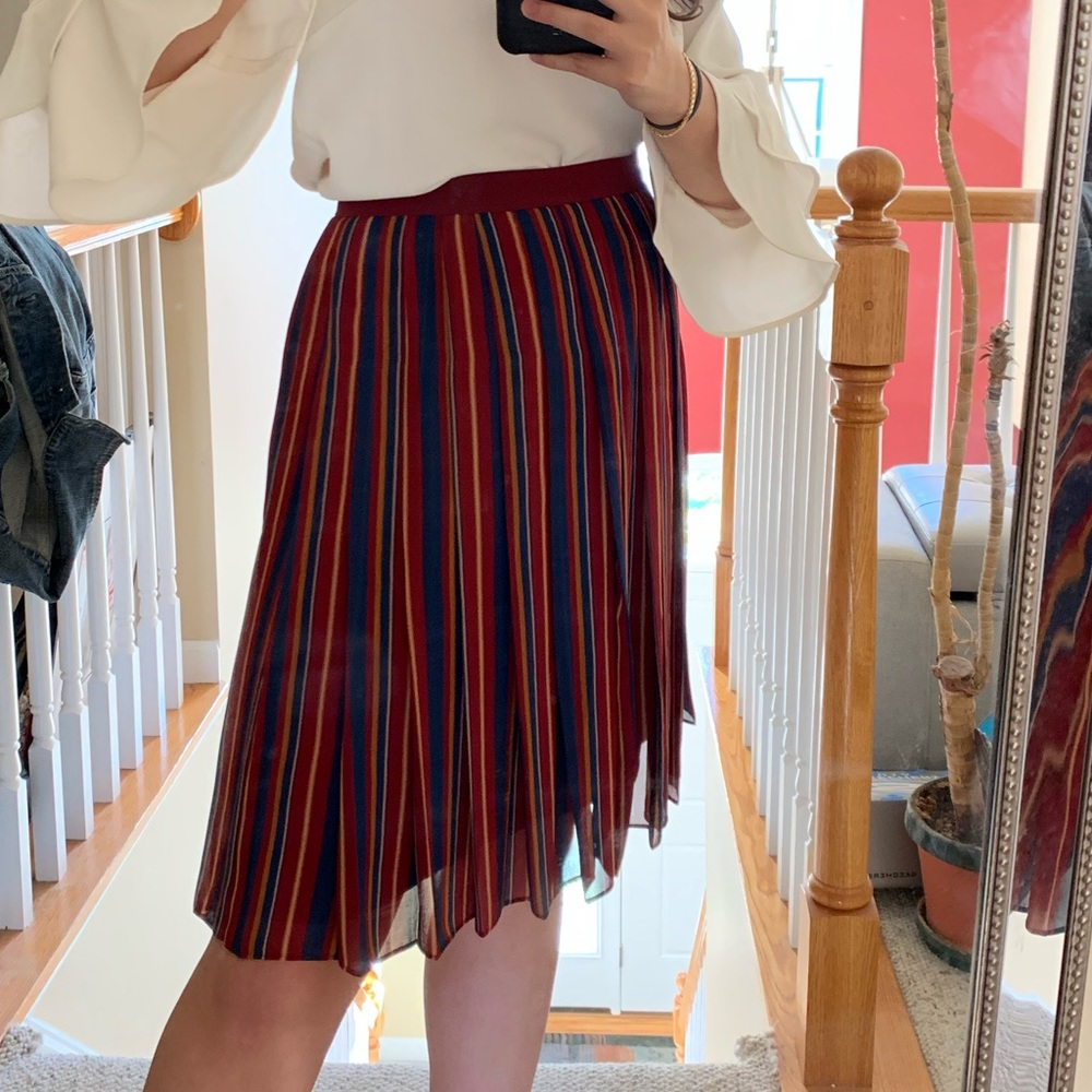 Ann Taylor flowy midi skirt